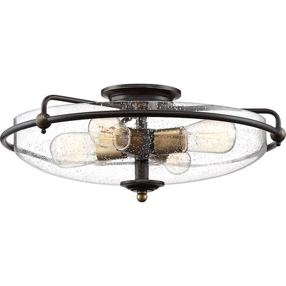 Quoizel Griffin Flush Mount, Palladian Bronze