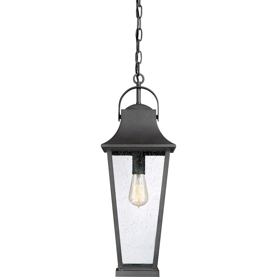 Quoizel Galveston Outdoor Hanging Lantern, Mottled Black