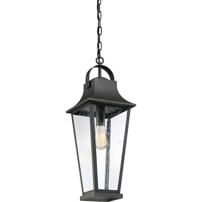 Quoizel Galveston Outdoor Hanging Lantern, Mottled Black