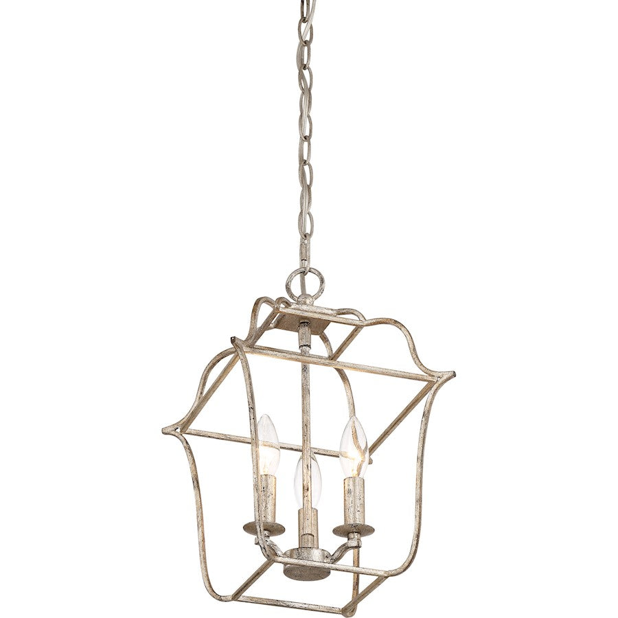Quoizel Gallery Chandelier, Century Silver Leaf