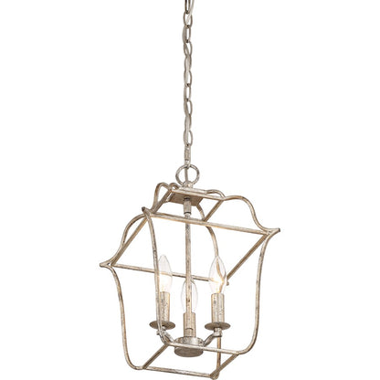 Quoizel Gallery Chandelier, Century Silver Leaf