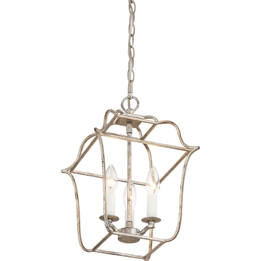 Quoizel Gallery Chandelier, Century Silver Leaf