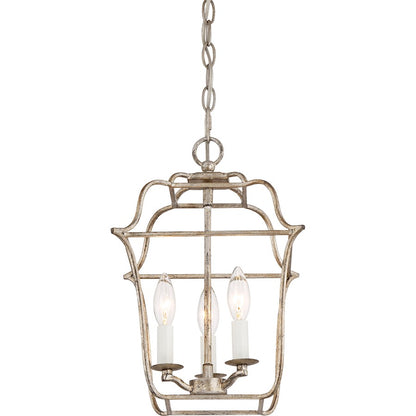 Quoizel Gallery Chandelier, Century Silver Leaf