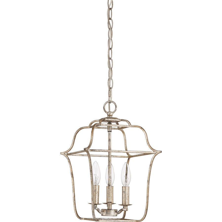 Quoizel Gallery Chandelier, Century Silver Leaf