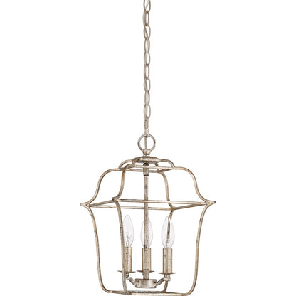 Quoizel Gallery Chandelier, Century Silver Leaf