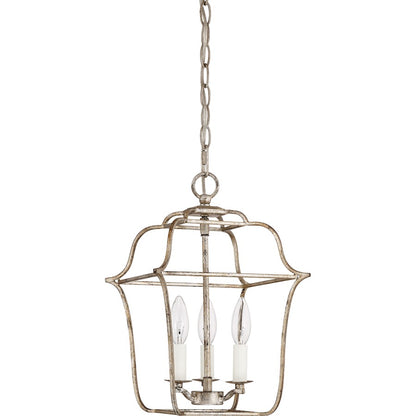 Quoizel Gallery Chandelier, Century Silver Leaf
