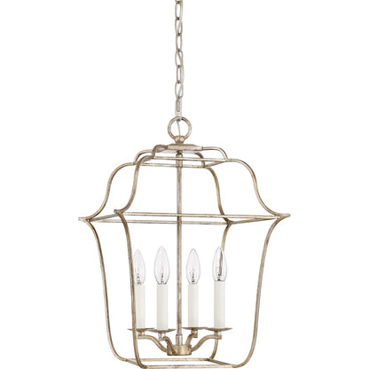 Quoizel Gallery Chandelier, Century Silver Leaf