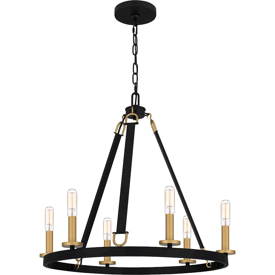 Quoizel Graylyn Chandelier, Matte Black