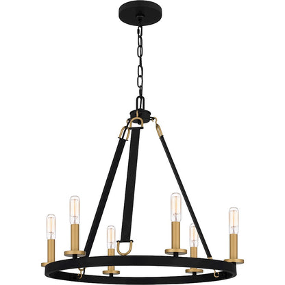 Quoizel Graylyn Chandelier, Matte Black