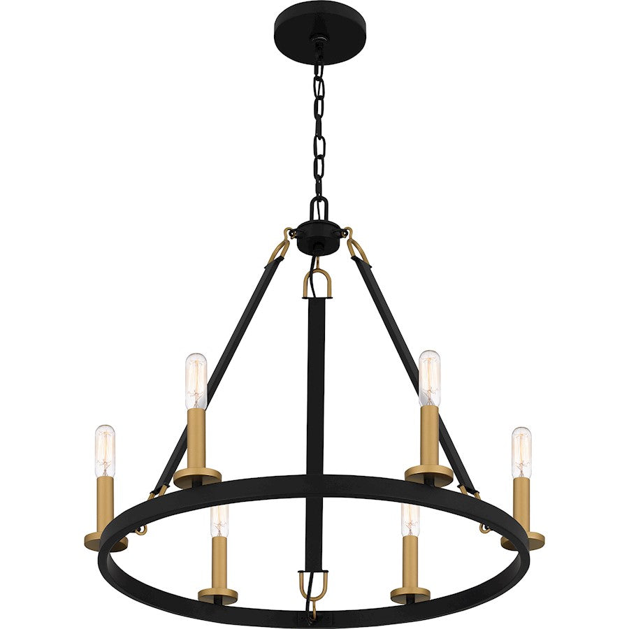 Quoizel Graylyn Chandelier, Matte Black
