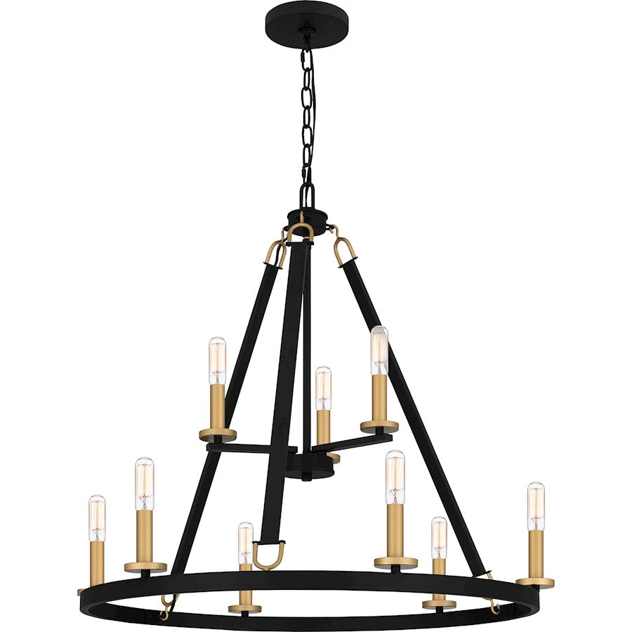 Quoizel Graylyn Chandelier, Matte Black