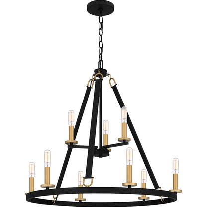 Quoizel Graylyn Chandelier, Matte Black