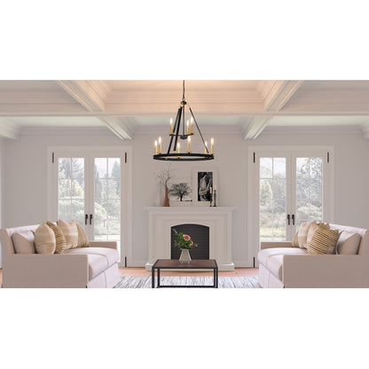 Quoizel Graylyn Chandelier, Matte Black