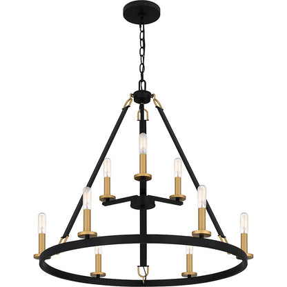 Quoizel Graylyn Chandelier, Matte Black