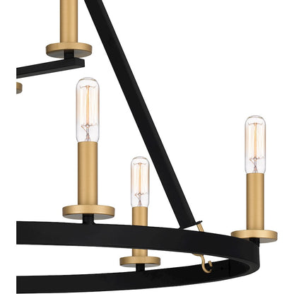 Quoizel Graylyn Chandelier, Matte Black