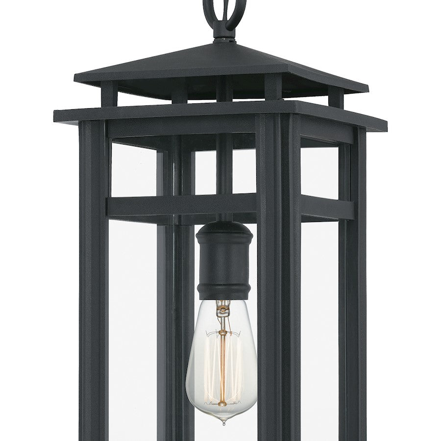 Quoizel Granby 1 Light Outdoor Hanging Lantern, Earth Black
