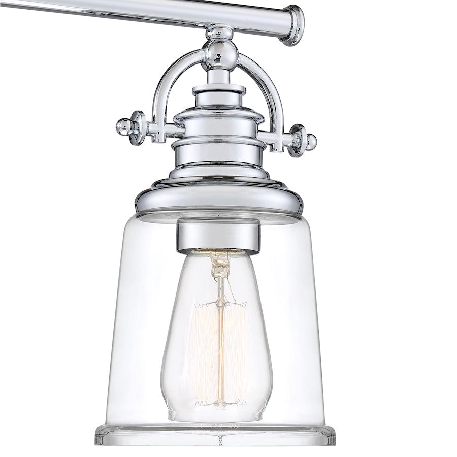2 Light Bathroom Vanity Light, Polished Chrome