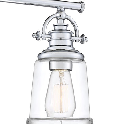 2 Light Bathroom Vanity Light, Polished Chrome