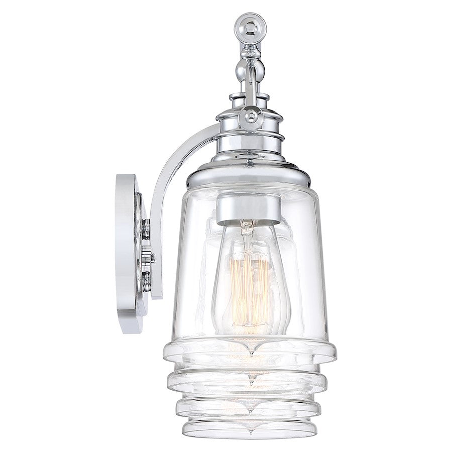 4 Light Bathroom Vanity Light, Polished Chrome