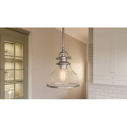 1 Light1 Light Pendant, Brushed Nickel