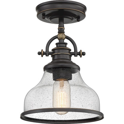 1 Light Mini Pendant, Palladian Bronze