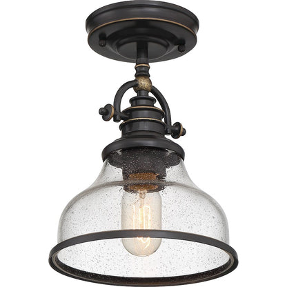1 Light Mini Pendant, Palladian Bronze