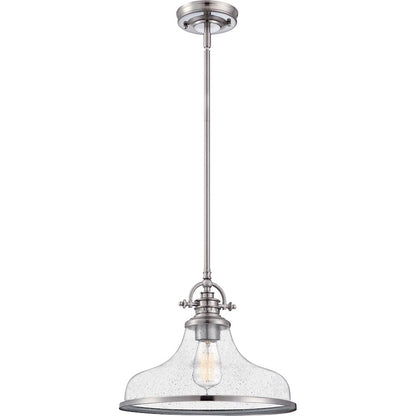 1 Light Pendant, Brushed Nickel
