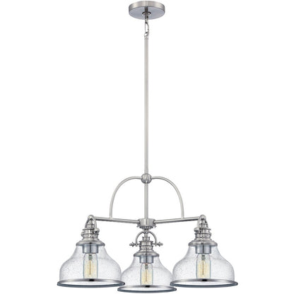Quoizel Grant Dinette Chandelier, Brushed Nickel