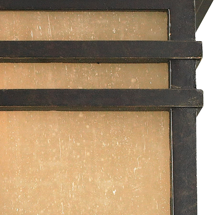 Quoizel 2 Light Hillcrest Outdoor Flush Mount, Imperial Bronze