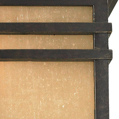 Quoizel 2 Light Hillcrest Outdoor Flush Mount, Imperial Bronze