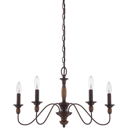 Quoizel Holbrook Chandelier, Tuscan Brown