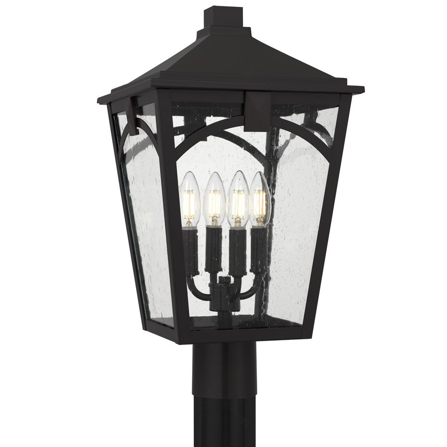 Quoizel Jaxon 4-Lt Western Brz Outdoor Post Lantern, Western Brz - JAX9010WT