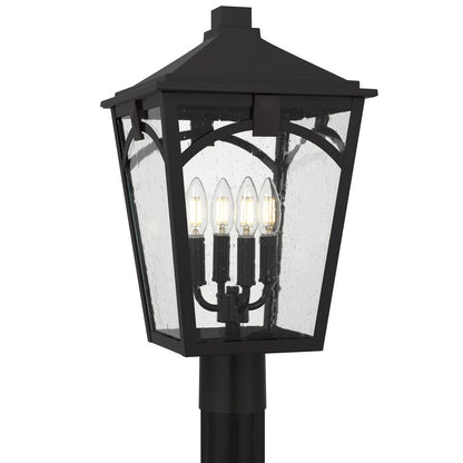 Quoizel Jaxon 4-Lt Western Brz Outdoor Post Lantern, Western Brz - JAX9010WT