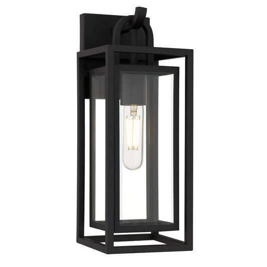 Quoizel Jayce 1-Lt 14" Outdoor Wall Lantern, Matte Black - JAY8406MBK