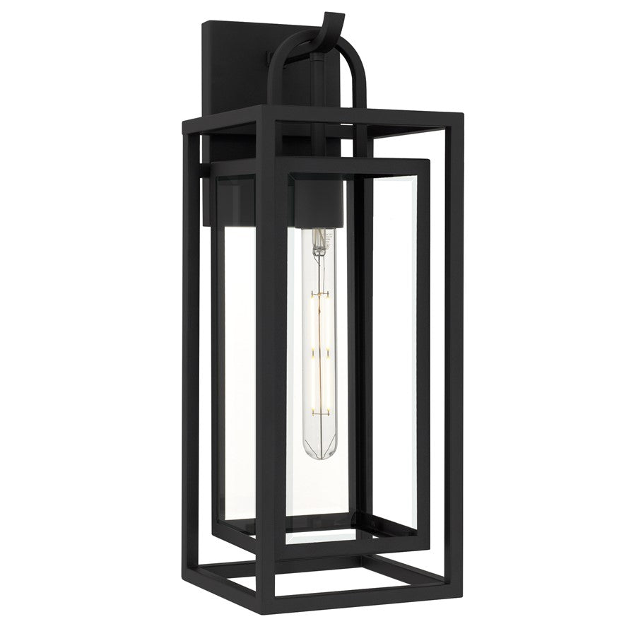Quoizel Jayce 1-Lt 19" Outdoor Wall Lantern, Matte Black - JAY8407MBK