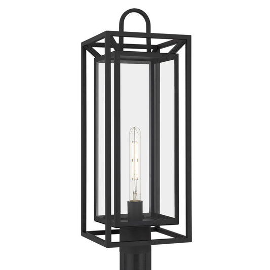 Quoizel Jayce 1-Lt Matte Black Outdoor Post Lantern, Matte Black - JAY9009MBK