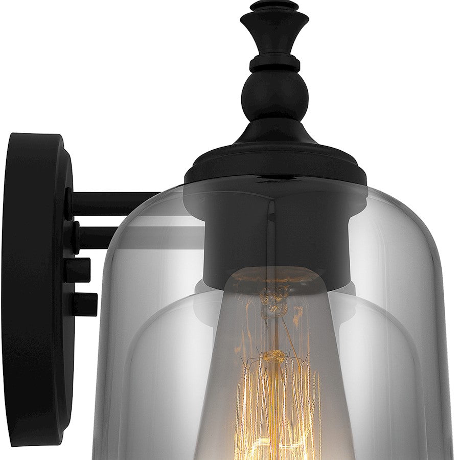 3 Light Bathroom Vanity Light, Matte Black