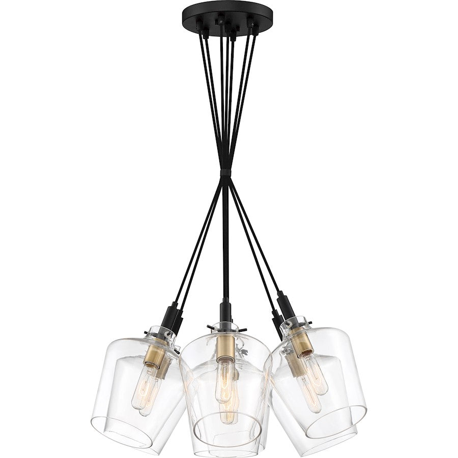 7 Light Pendant, Earth Black