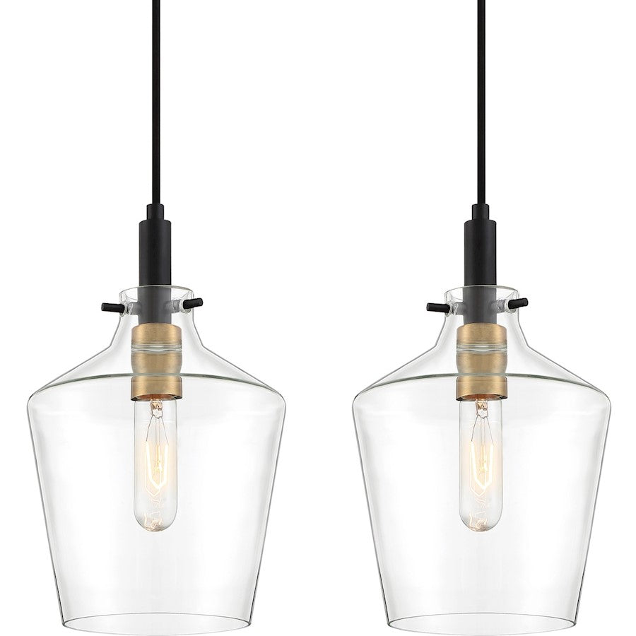 Quoizel June Linear Chandelier, Earth Black