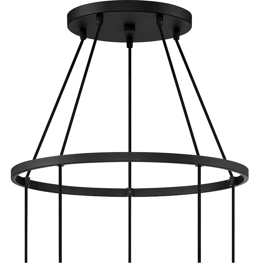 Quoizel June 5 Light Chandelier, Earth Black