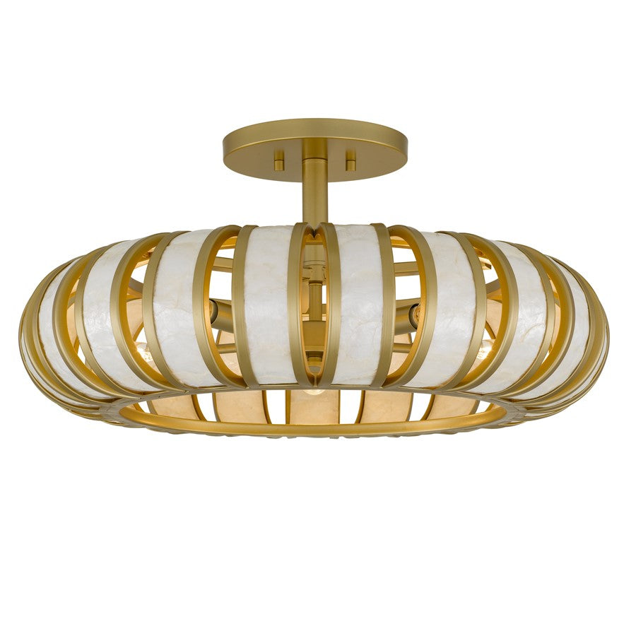 Quoizel Knight 5-Lt Soft Gold Semi-Flush Mount, Soft Gold - KNIG1722SGD