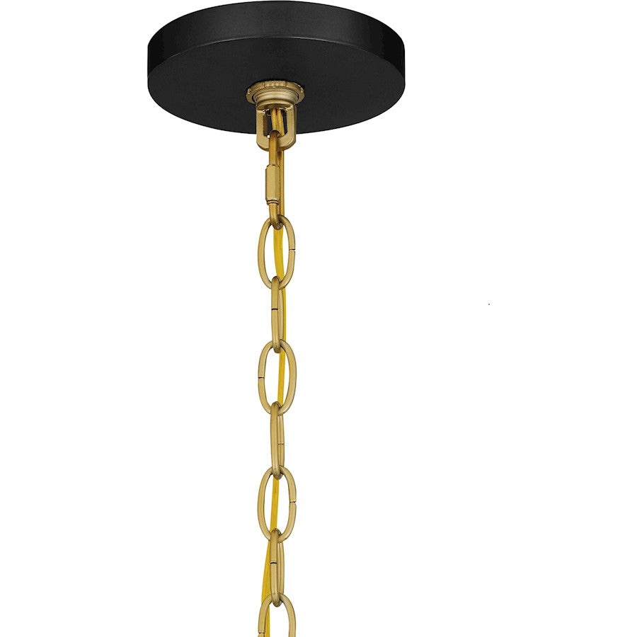 4 Light Pendant, Matte Black