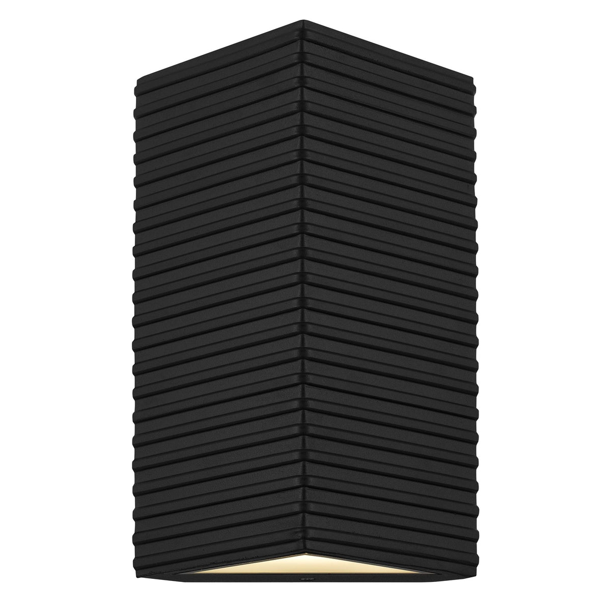 Quoizel Kyler 10in LED Outdoor Wall Lantern | Contemporary Earth Black Steel | Front Door & Porch Entry | 6.5 x 4.25 x 10.25 in | Model KYLE8405EK