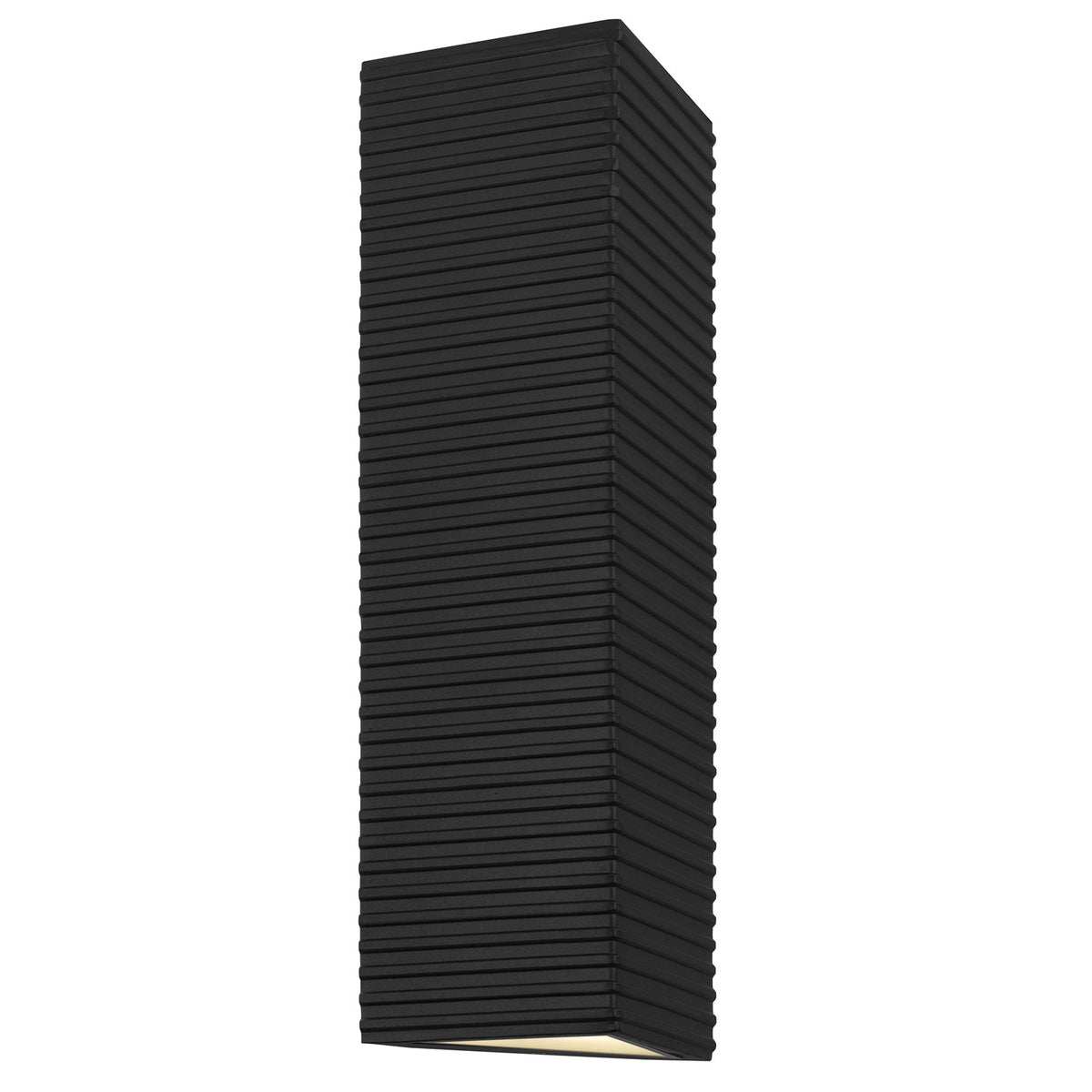 Quoizel Kyler 18in LED Outdoor Wall Lantern | Contemporary Earth Black Steel | Front Door & Porch Entry | 6.5 x 4.25 x 18.25 in | Model KYLE8406EK