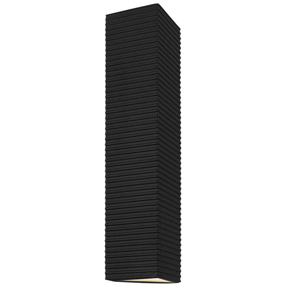 Quoizel Kyler 24in LED Outdoor Wall Lantern | Modern Earth Black Steel | Front Door & Garage | 4.25 x 6.5 x 23.75 in | Model KYLE8407EK