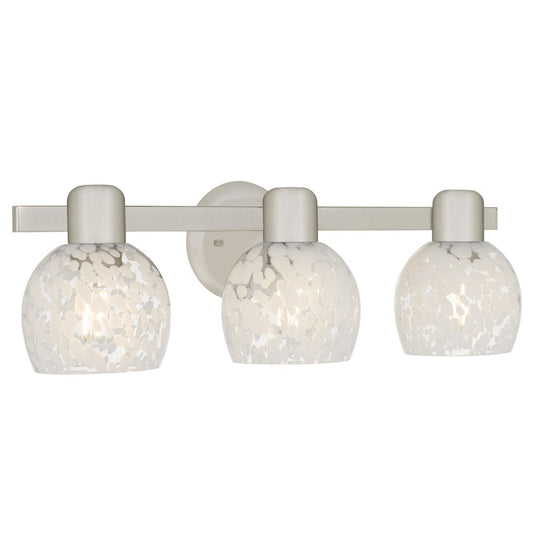 Quoizel Layton 3-Lt Brushed Nickel Vanity Light, Brushed Nickel - LAY8622BN