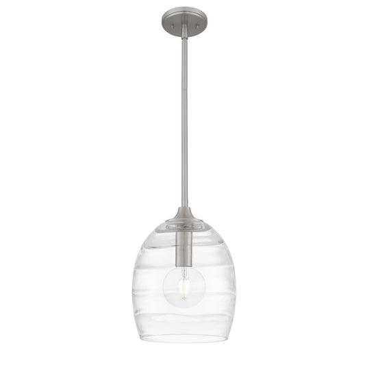 Quoizel Lucy 1-Lt Brushed Nickel Mini Pendant, Brushed Nickel - LCY1810BN