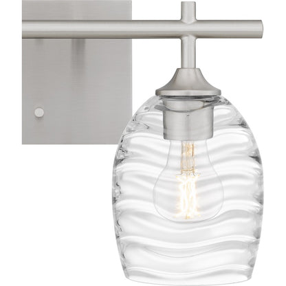 2 Light Bathroom Vanity Light, Brushed Nickel