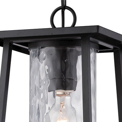 Quoizel Lodge Outdoor Hanging Lantern, Mystic Black