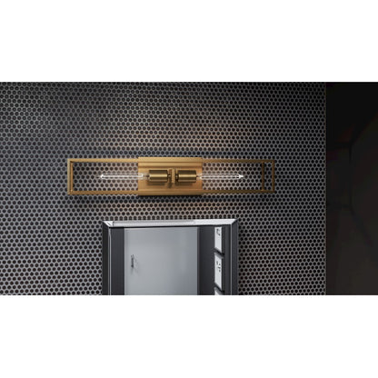 Quoizel Leighton 2 Light Bath Light, Weathered Brass